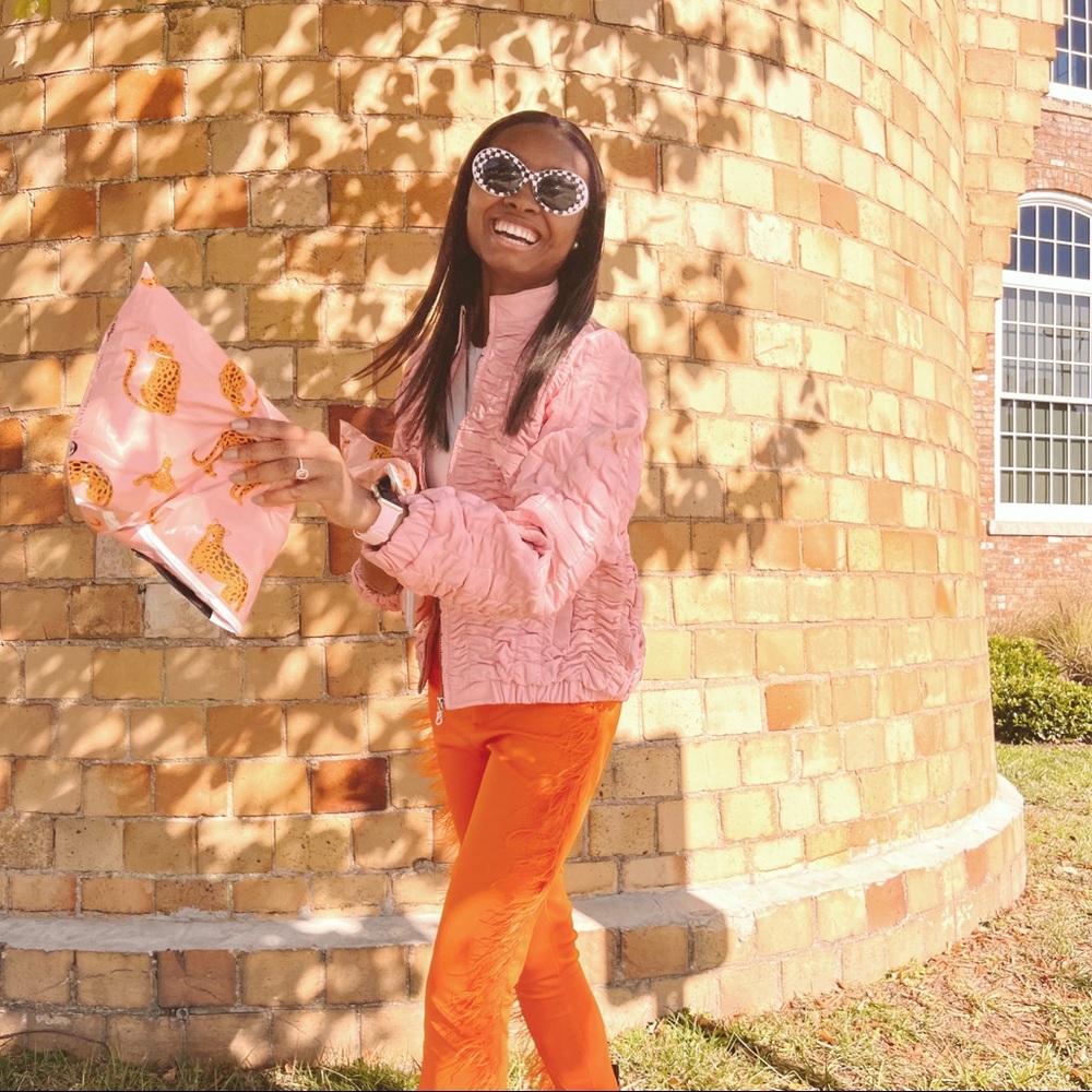 Leather Bubblegum Pink Textured Leather Jacket